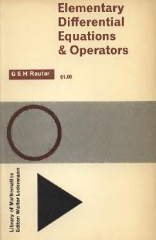 Elementary Differential Equations and Operators