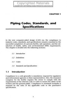 Process Piping Design Handbook : the Fundamentals of Piping Design: Drafting & Design Methods for Process Applications