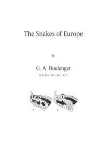 Snakes of Europe