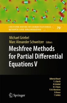 Meshfree methods for partial differential equations V
