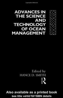 Advances in the Science and Technology of Ocean Management (Ocean Management and Policy)