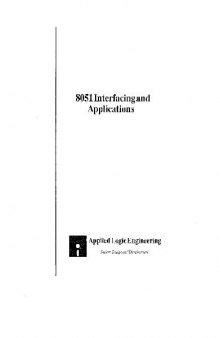 8051 Interfacing and Applications