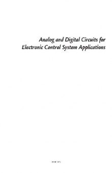 Analog and Digital Circuits for Electronic Control System Applications: Using the TI MSP430 Microcontroller