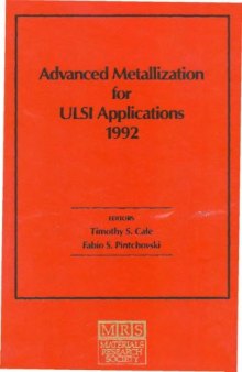 Advanced Metallization for Ulsi Applications