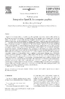 Interpretive OpenGL for computer graphics