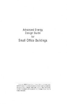 Advanced Energy Design Guide For Small Office Buildings