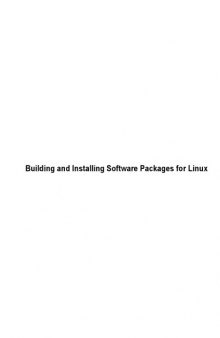 Building and installing software packages for Linux