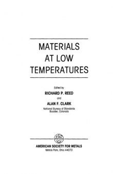 Materials at low temperatures
