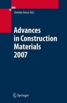 Advances in construction materials 2007: with 80 tables