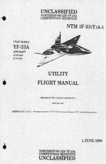 YF-23A. Utility flight manual