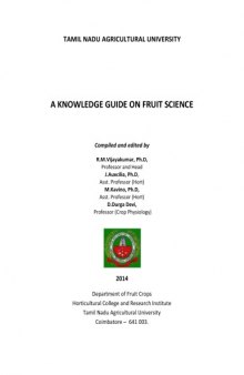 a knowledge guide on fruit science