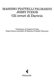 Gli errori di Darwin.