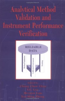 Analytical method validation and instrument performance verification