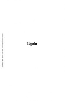 Lignin: Properties and Materials