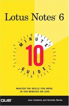 10 Minute Guide to Lotus Notes 6