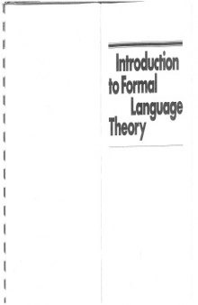 Introduction to formal language theory