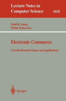 Electronic Commerce: Current Research Issues and Applications