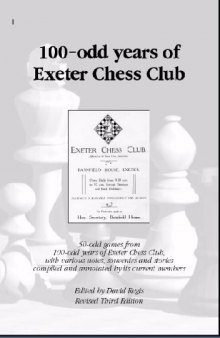 100-odd Years of Exeter Chess Club