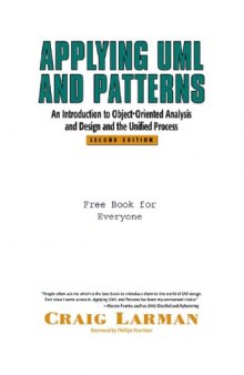 Applying Uml And Patterns- An Introduction To Object-Oriented Analysis And Design And The Unified Proc