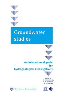 Groundwater studies
