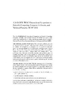 10th GAMM-IMACS International Symposium on Scientific Computing, Computer Arithmetic, and Validated Numerics