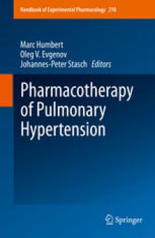 Pharmacotherapy of Pulmonary Hypertension