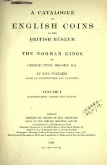 A Catalogue of English coins in the British museum