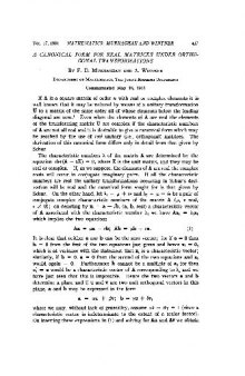 A Canonical Form for Real Matrices under Orthogonal Transformations