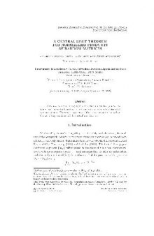 A central limit theorem for normalized products of random matrices