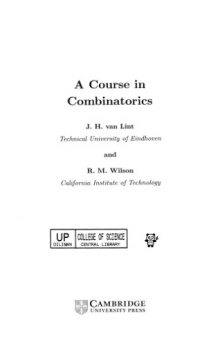 A course in combinatorics