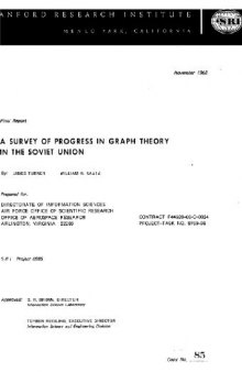 A survey of progress in graph theory in the Soviet Union