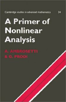 A primer of nonlinear analysis
