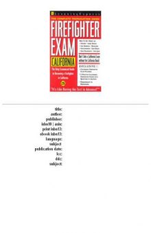 Firefighter Exam: California: The Complete Preparation Guide (Learning Express Civil Service Library California)