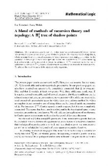 A blend of methods of recursion theory and topology: A П 0^1 tree of shadow points