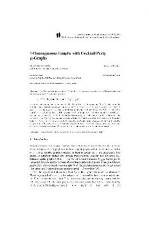 1-Homogeneous Graphs with Cocktail Party, mu -Graphs