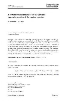A boundary element method for the Dirichlet eigenvalue problem of the Laplace operator