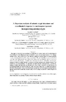 A Bayesian analysis of colonic crypt structure and coordinated response to carcinogen exposure incor