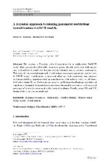 A Bayesian approach to relaxing parameter restrictions in multivariate GARCH models