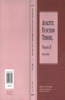 Analytic function theory
