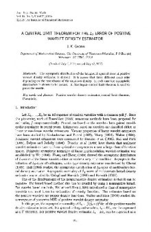 A Central Limit Theorem for the L2 Error of Positive Wavelet Density Estimator