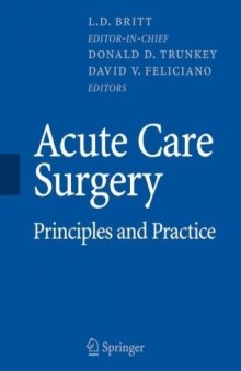 Acute Care Surgery: Principles and Practice