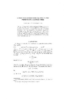 A semilinear Schrödinger equation in the presence of a magnetic field