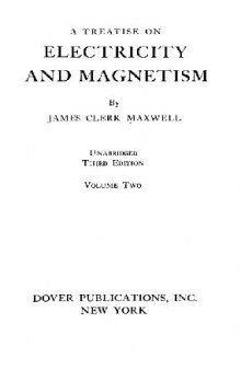 A Treatise on Electricity and Magnetism