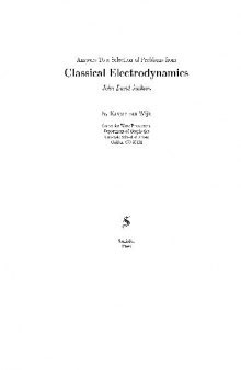 Answers to a Selection Problems from Classical Electrodynamics John David Jackson