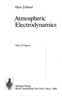 Atmospheric electrodynamics