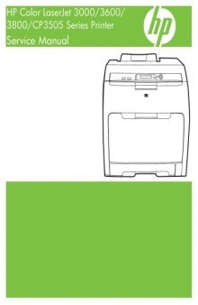 HP Color LaserJet 3000 3600 3800 CP3505 Series Printer Service Manual