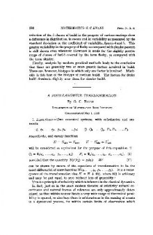 A Bohr-Langmuir Transformatio