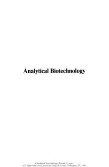 Analytical Biotechnology. Capillary Electrophoresis and Chromatography