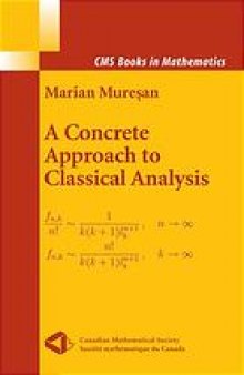 A concrete approach to classical analysis
