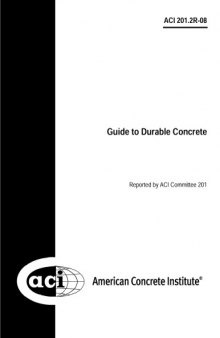 ACI 201.2R-08: Guide to Durable Concrete